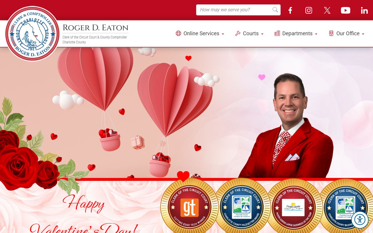 Charlotte County Clerk of Courts website for warrant records search